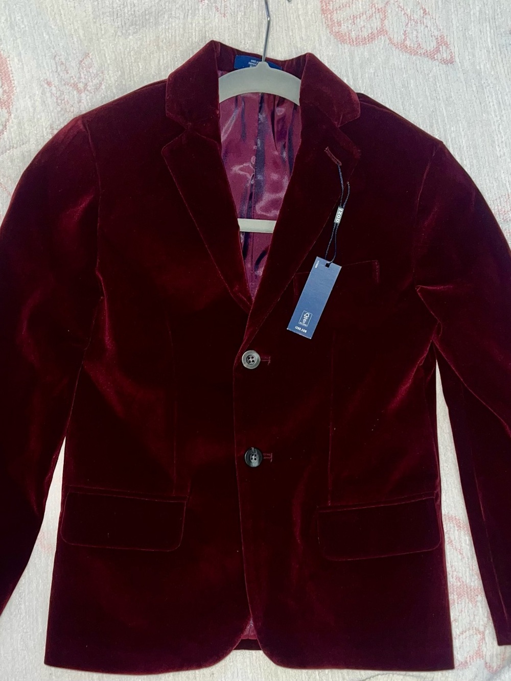 Izod kids Velvet Sport Coat - Burgundy